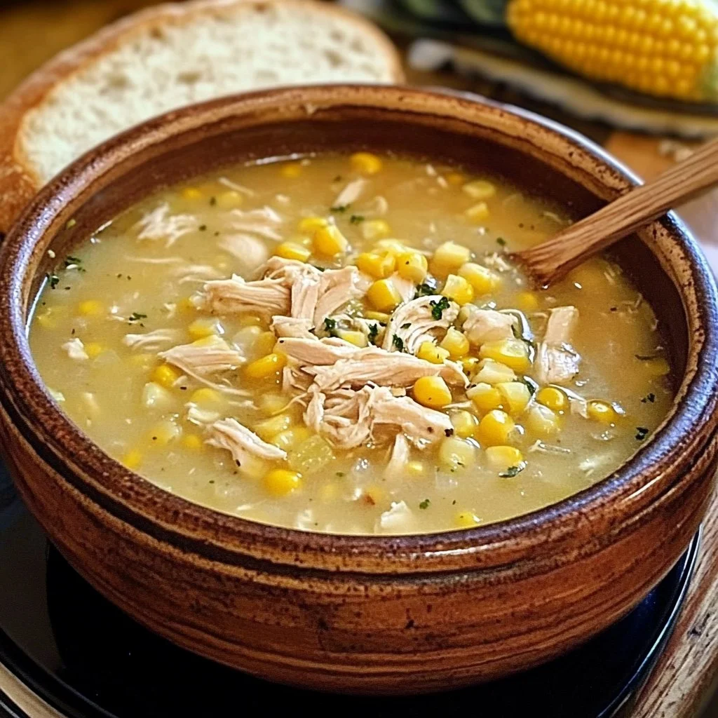 Pennsylvania Dutch Chicken Corn Soup with Dumplings