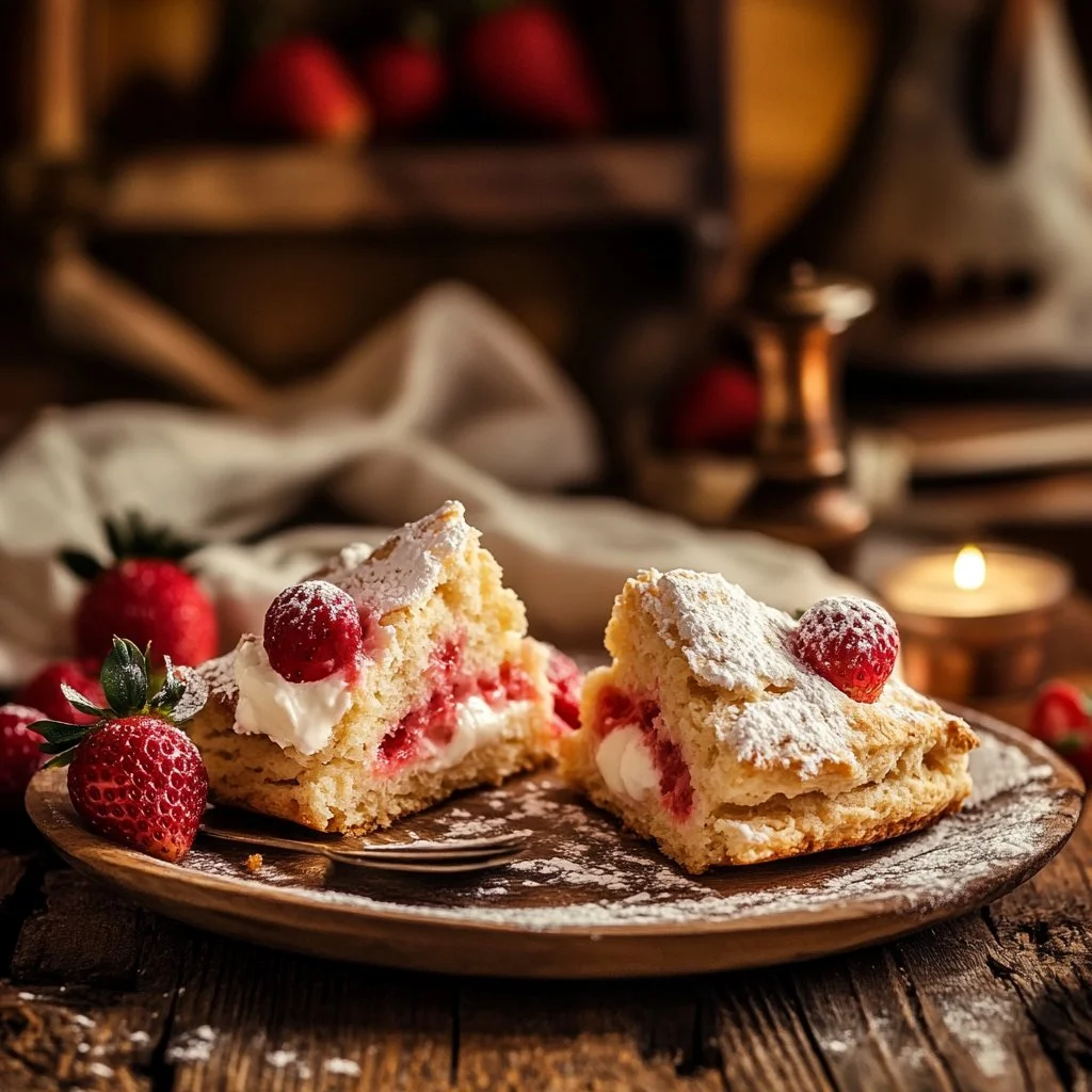 Strawberries and Cream Scones