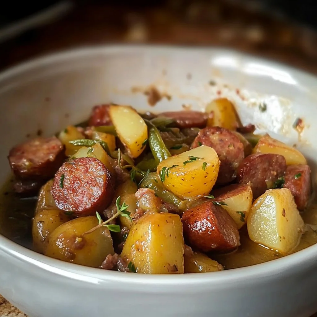 Swamp Potatoes and Sausage