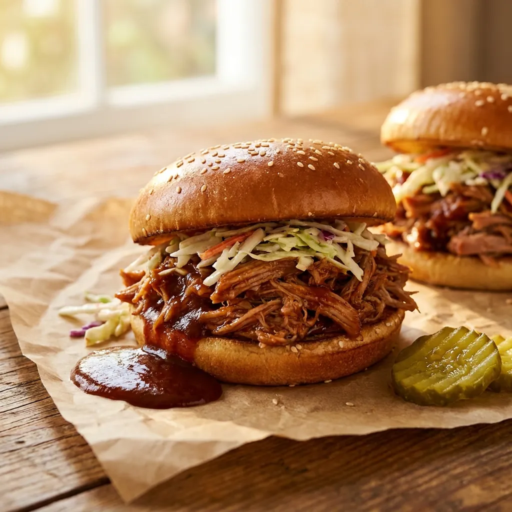 Crockpot Pulled Pork Sandwiches Variation 2
