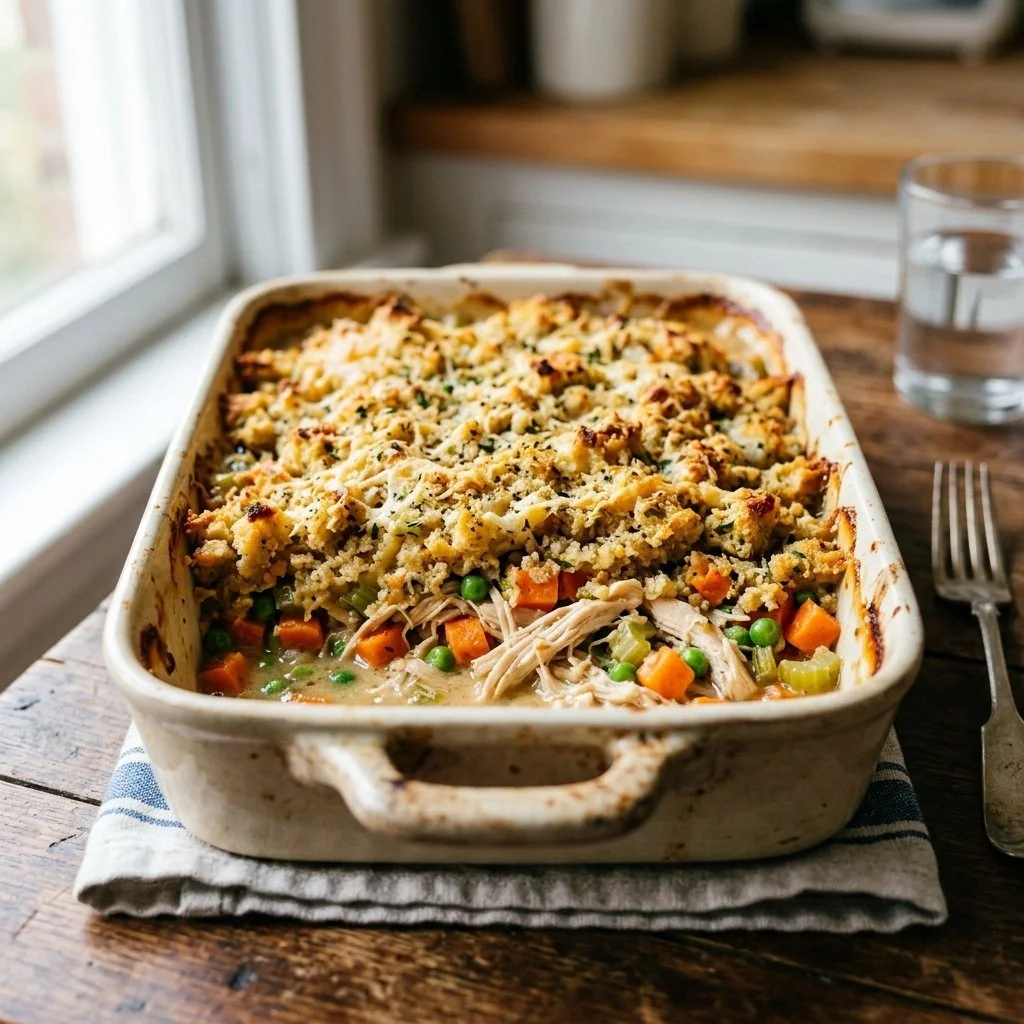 Chicken and Stuffing Casserole