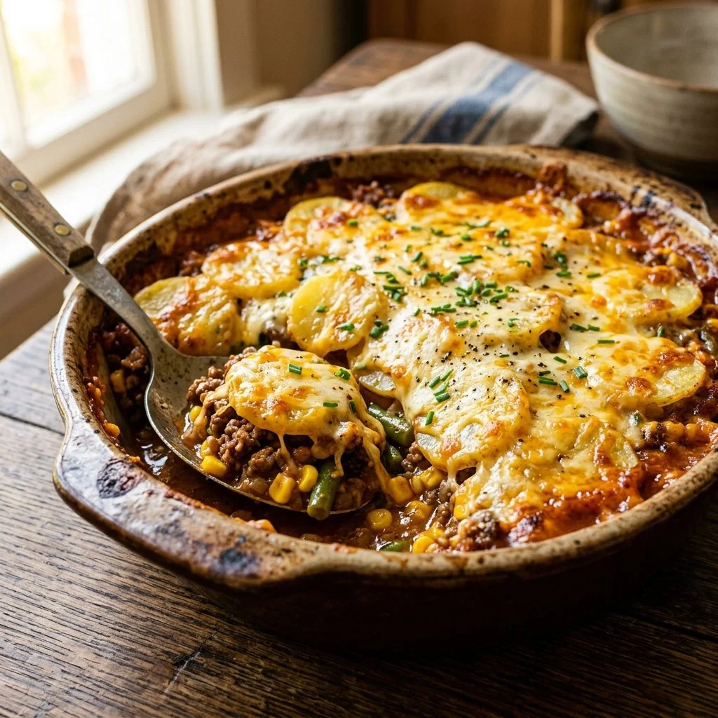 Cowboy Beef & Potato Casserole