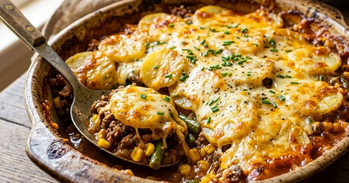 Cowboy Beef & Potato Casserole