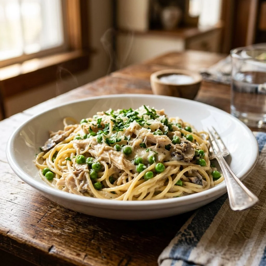 Crockpot Chicken Tetrazzini