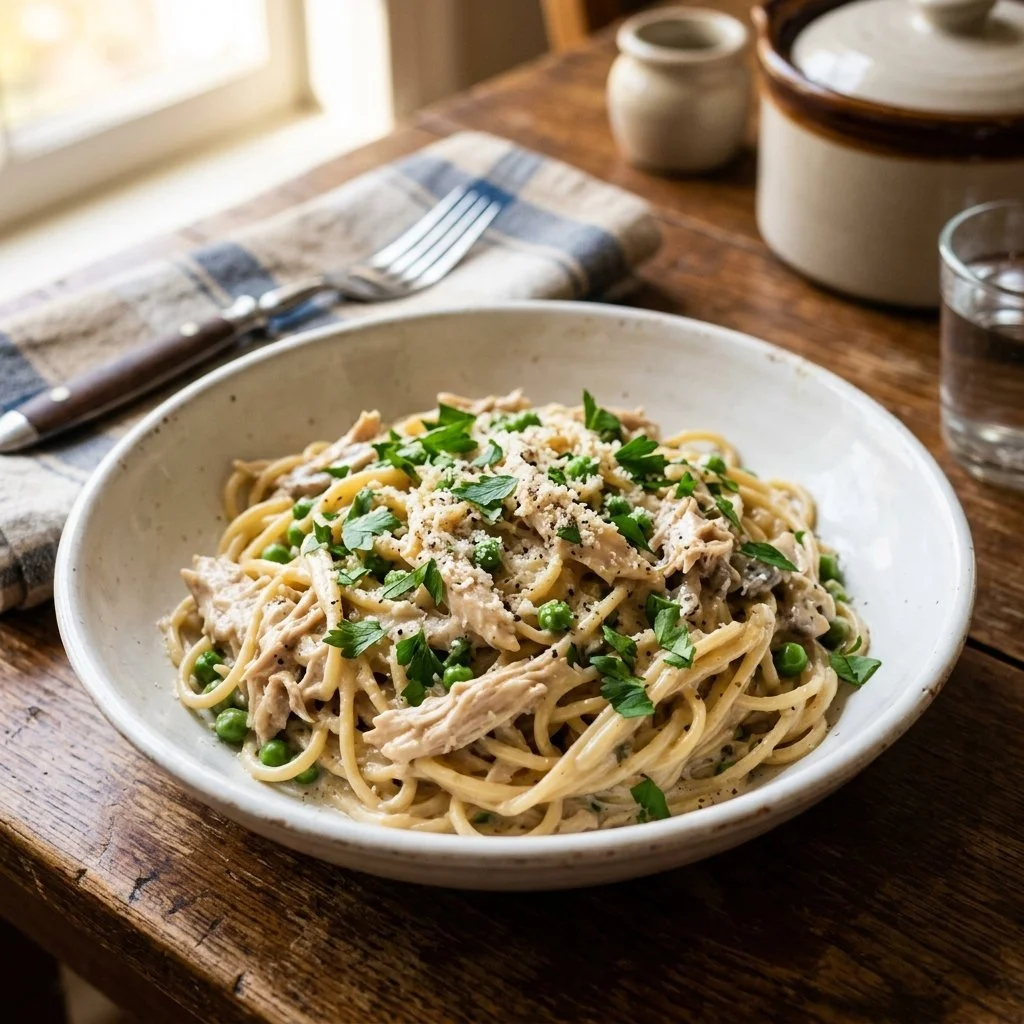 Crockpot Chicken Tetrazzini