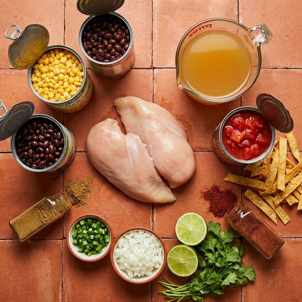 Crockpot Chicken Tortilla Soup