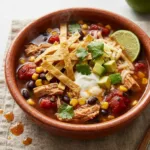 Crockpot Chicken Tortilla Soup