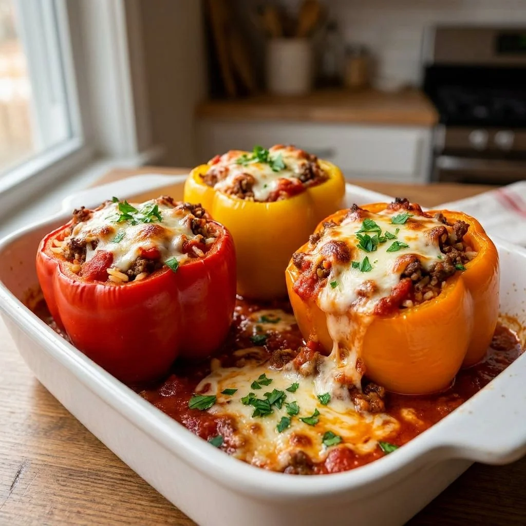 Crockpot Stuffed Peppers