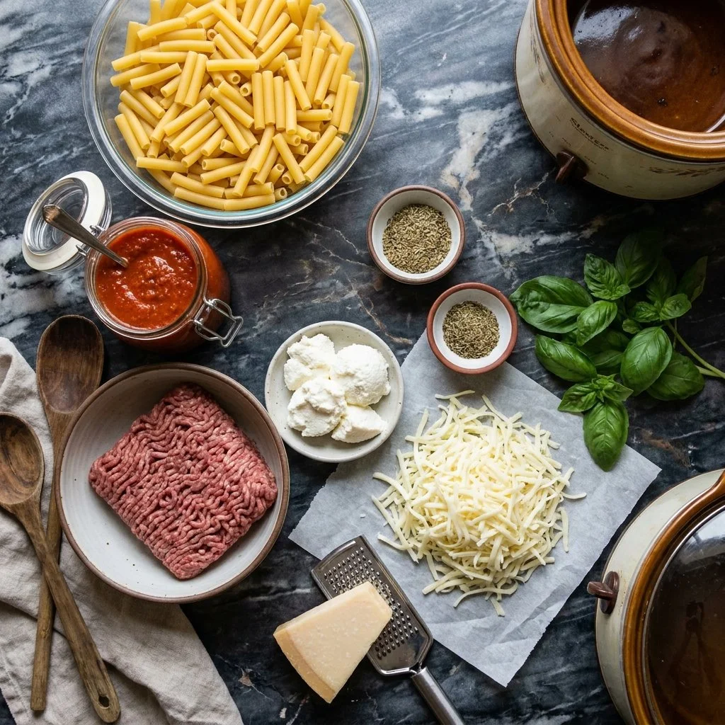 Slow Cooker Baked Ziti