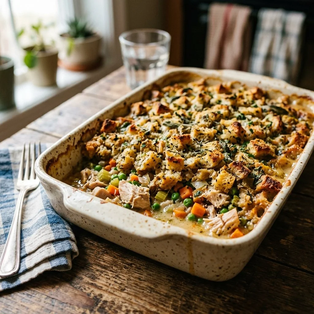 Stuffing & Chicken Casserole