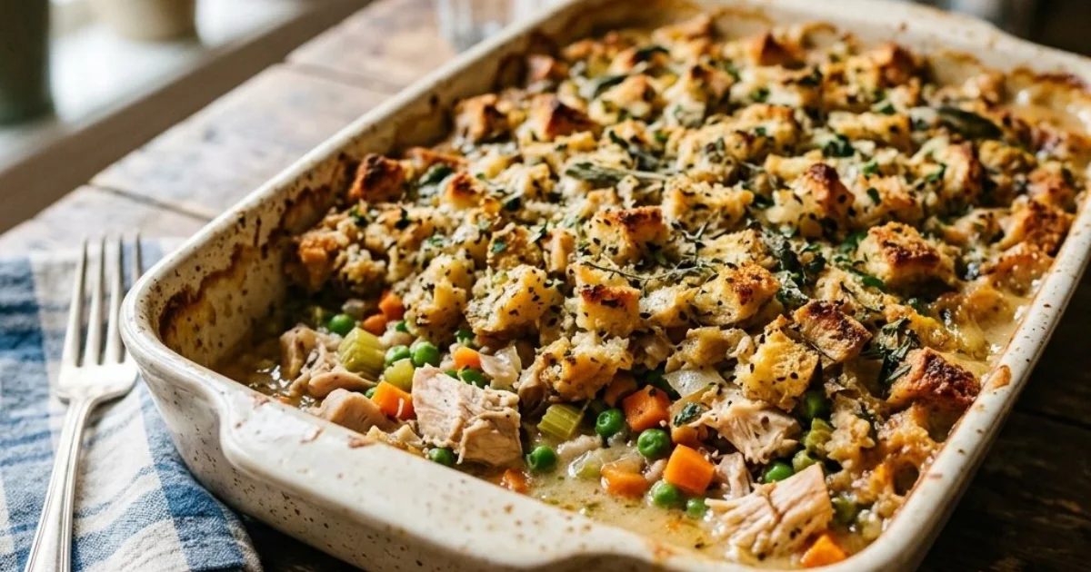 Stuffing & Chicken Casserole