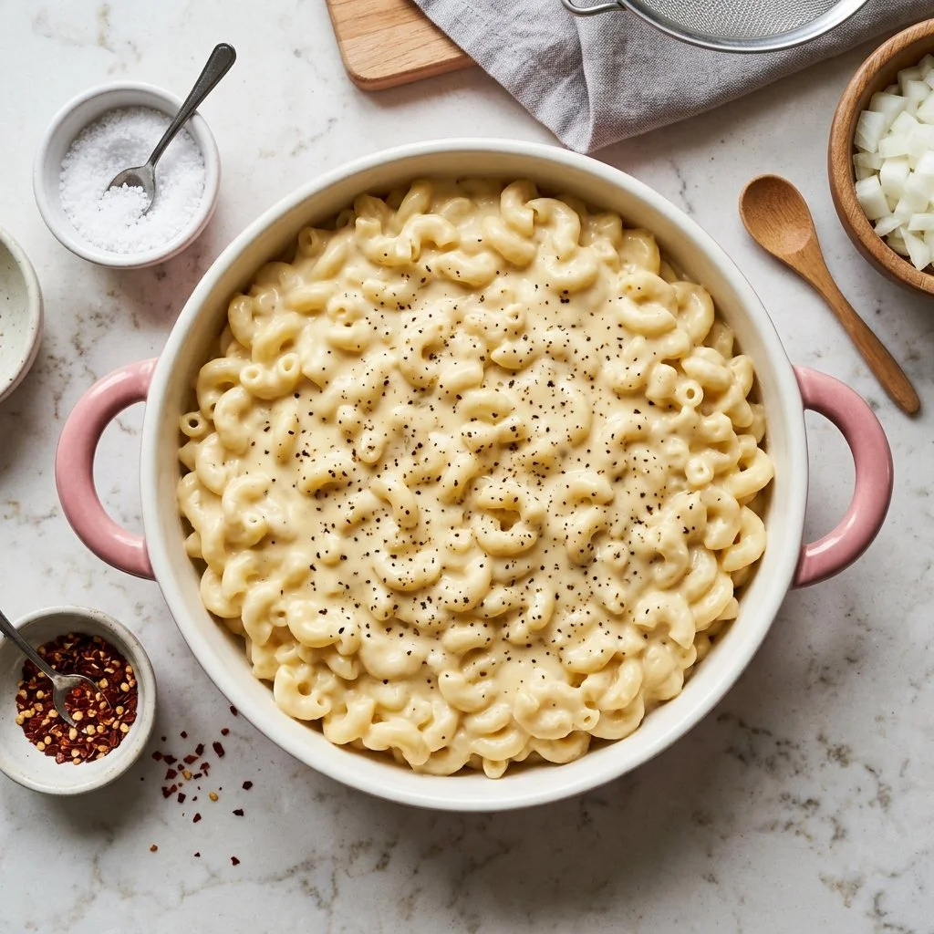 Blended Cottage Cheese Mac and Cheese
