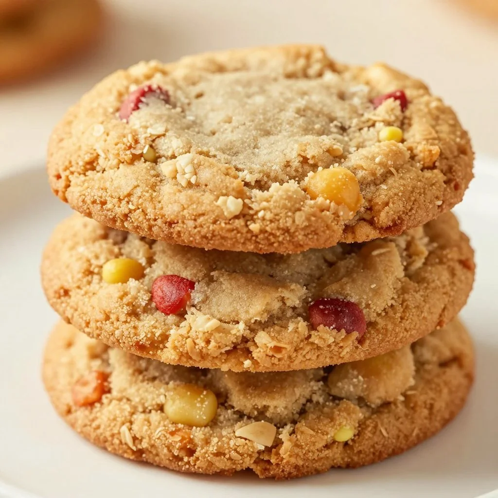 Brown Sugar Rhubarb Cookies