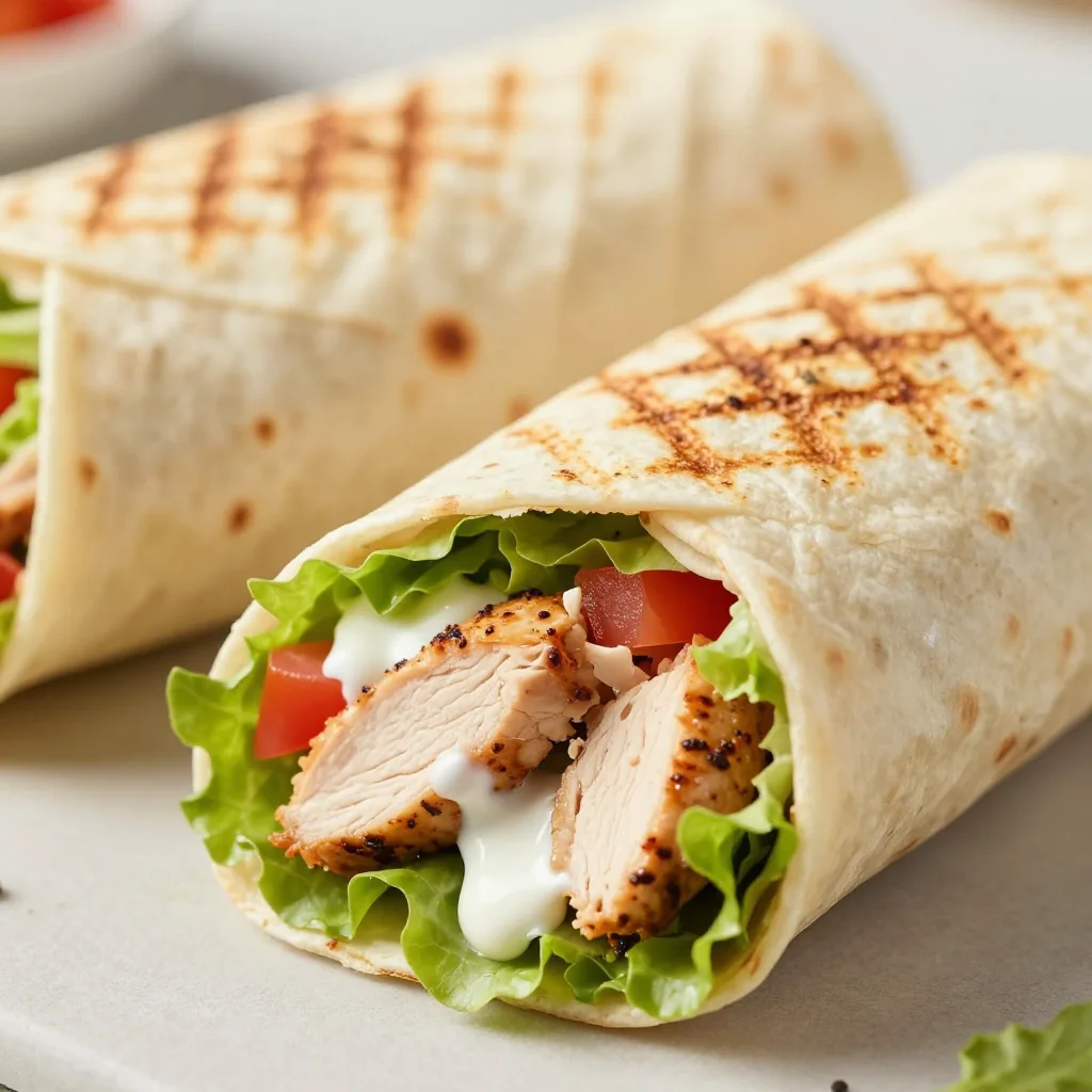 Chicken Caesar Salad Wrap