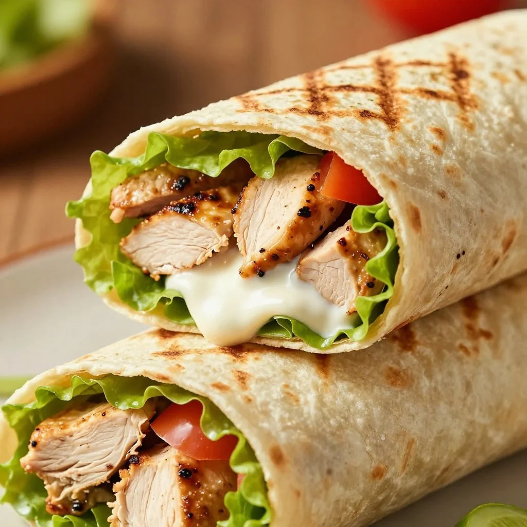 Chicken Caesar Salad Wrap