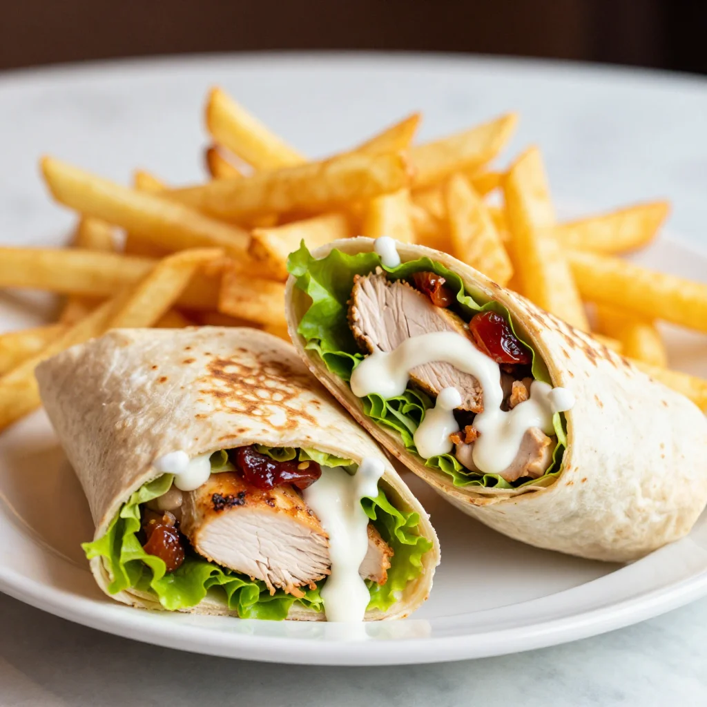 Crispy Chicken Caesar Wraps - Easy Restaurant-Style Recipe