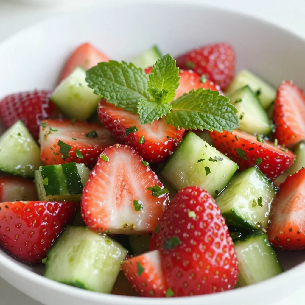 Cucumber Strawberry Salad