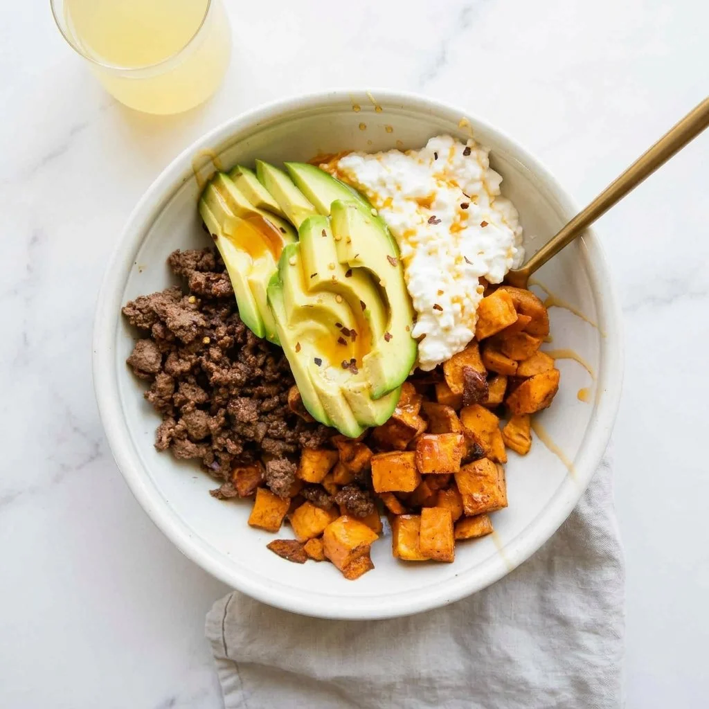 Hot Honey Ground Beef Bowls