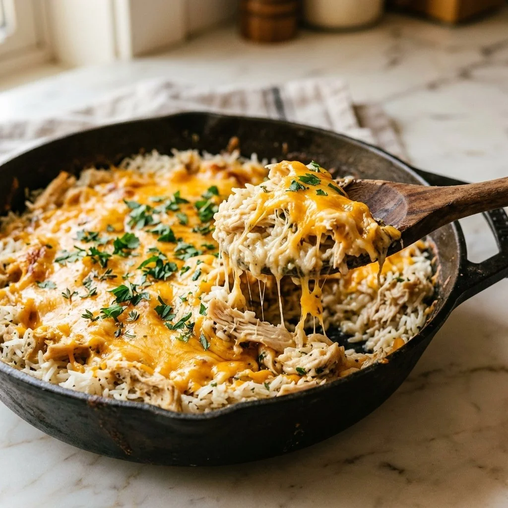 5-Ingredient Crockpot Chicken and Rice
