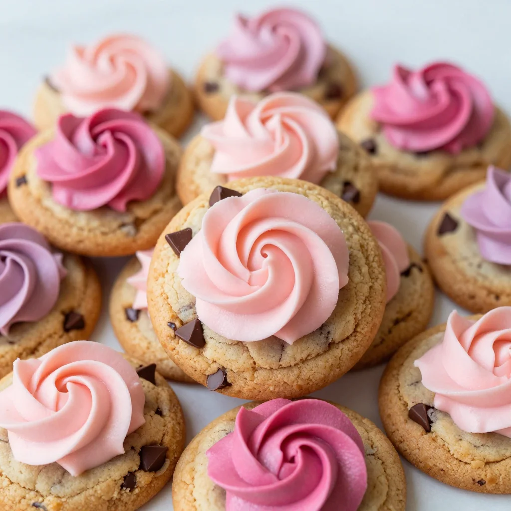 Rose Chocolate Chip Cookies