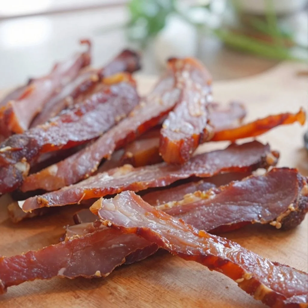 Homemade turkey jerky recipe with spices and seasonings