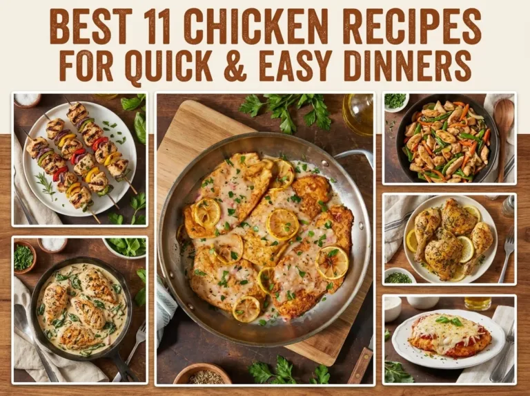 Best 11 Chicken Recipes for Quick and Easy Dinners