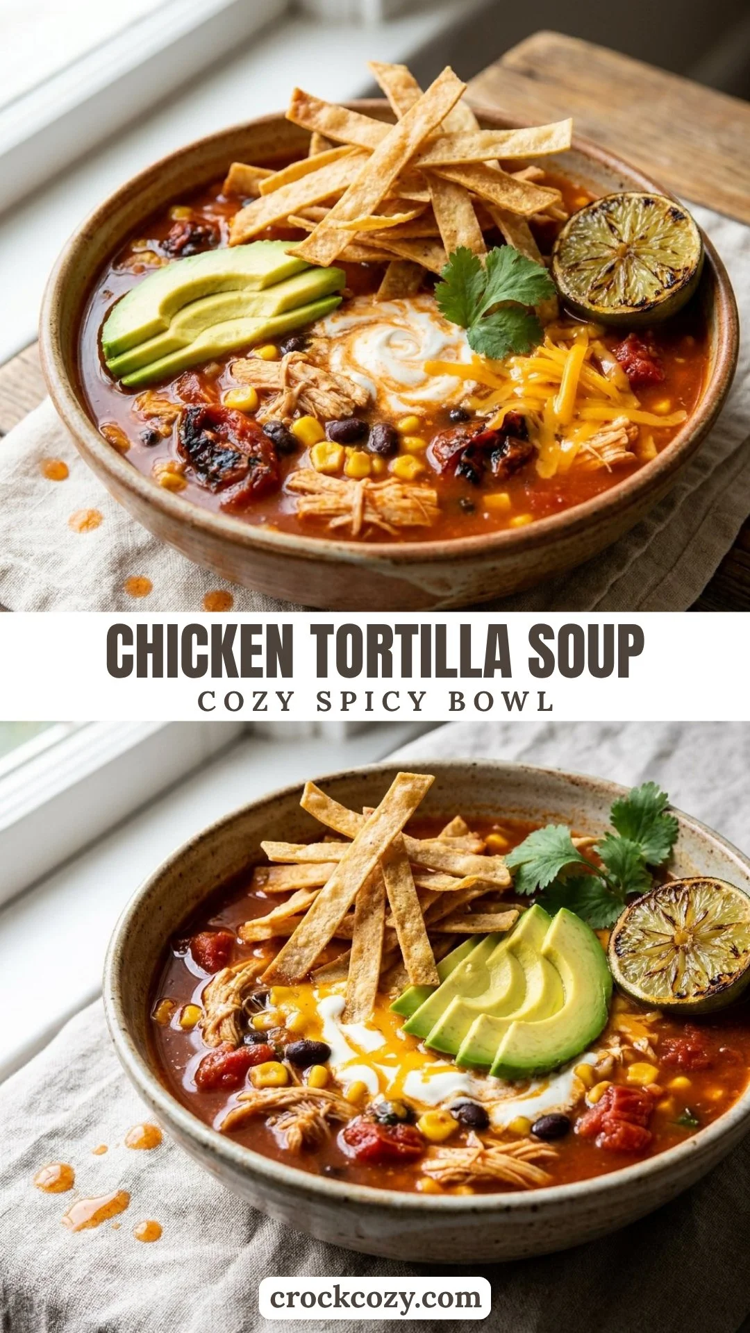 Best 27 Crockpot Chicken Recipes for Effortless Weeknight Dinners 3 Crockpot Chicken Tortilla Soup