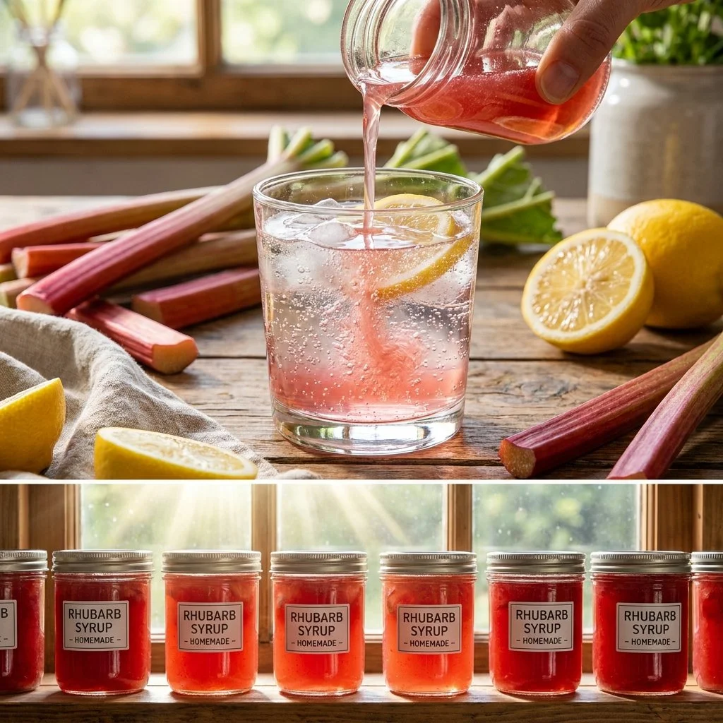 Canning Rhubarb Simple Syrup