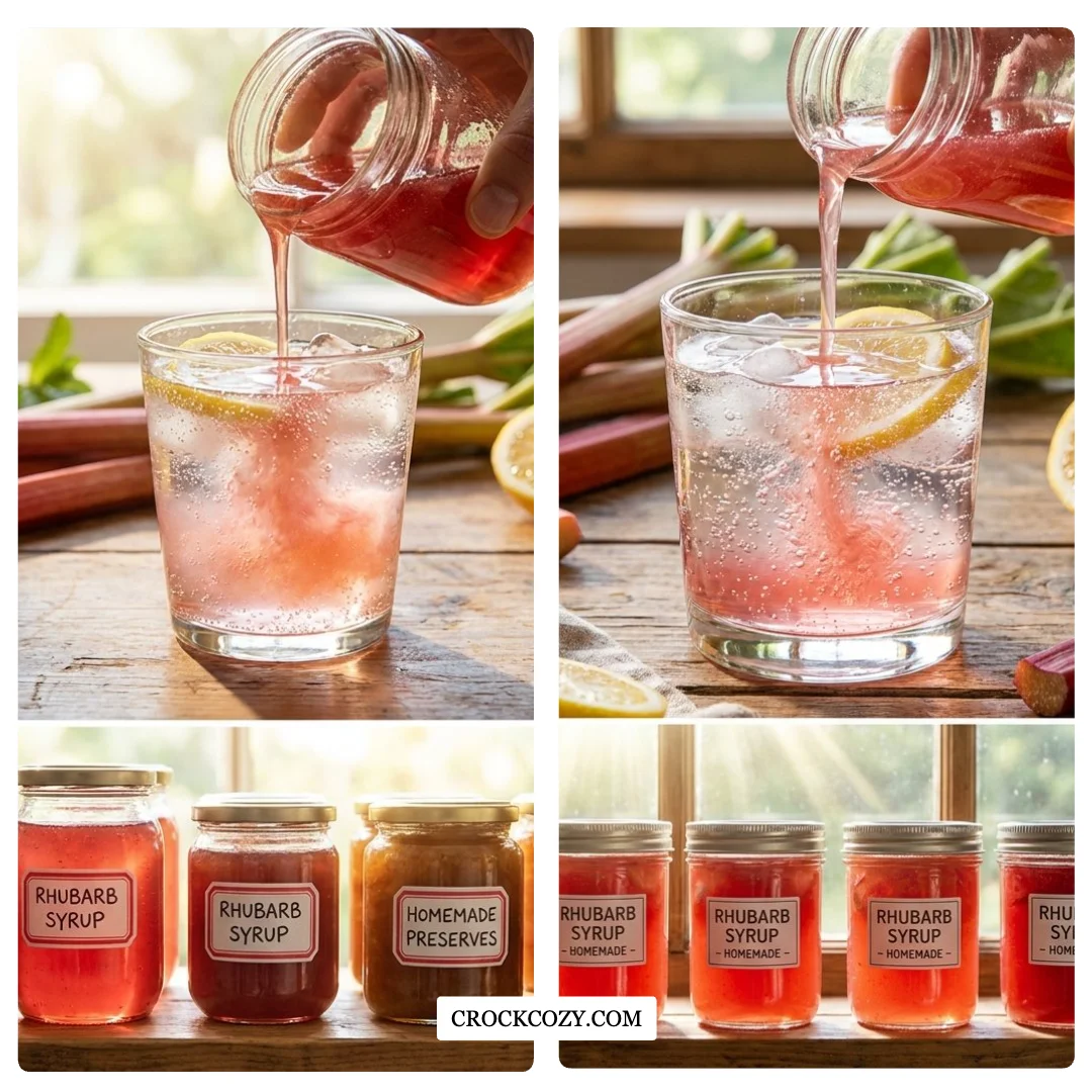 Canning Rhubarb Simple Syrup Delizioso