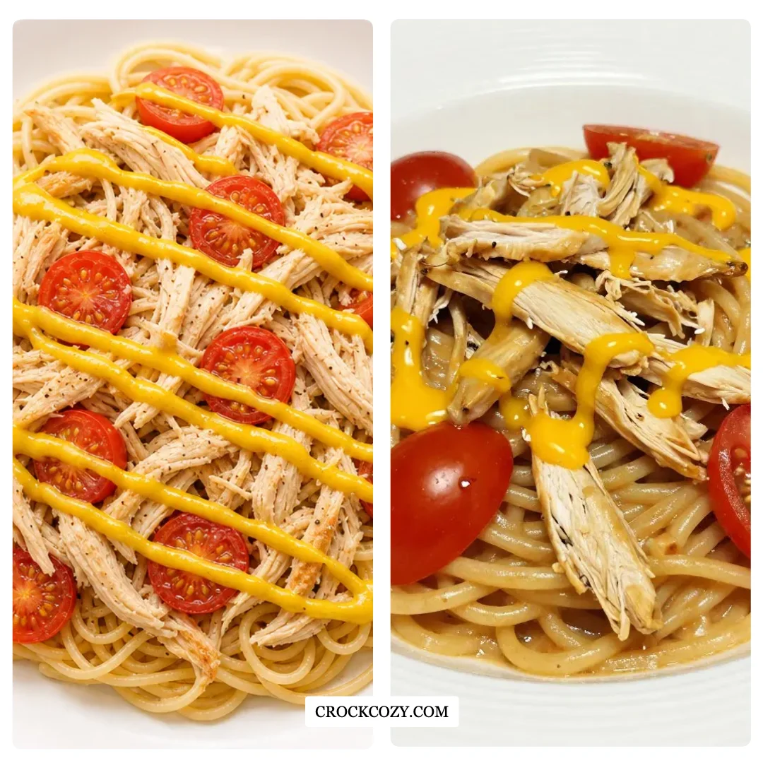 Crockpot Chicken Spaghetti