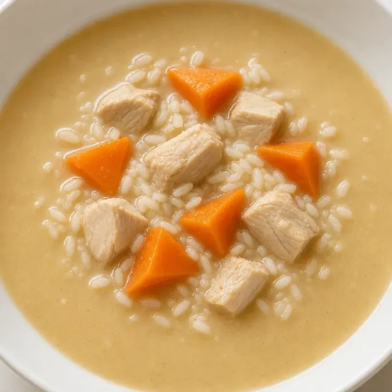 Crockpot Chicken Wild Rice Soup in a bowl, garnished with parsley