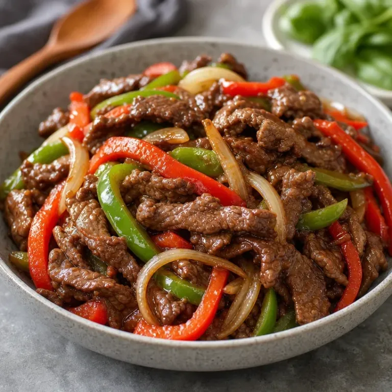 Crockpot Pepper Steak dish showcasing Italian flavors and vibrant ingredients