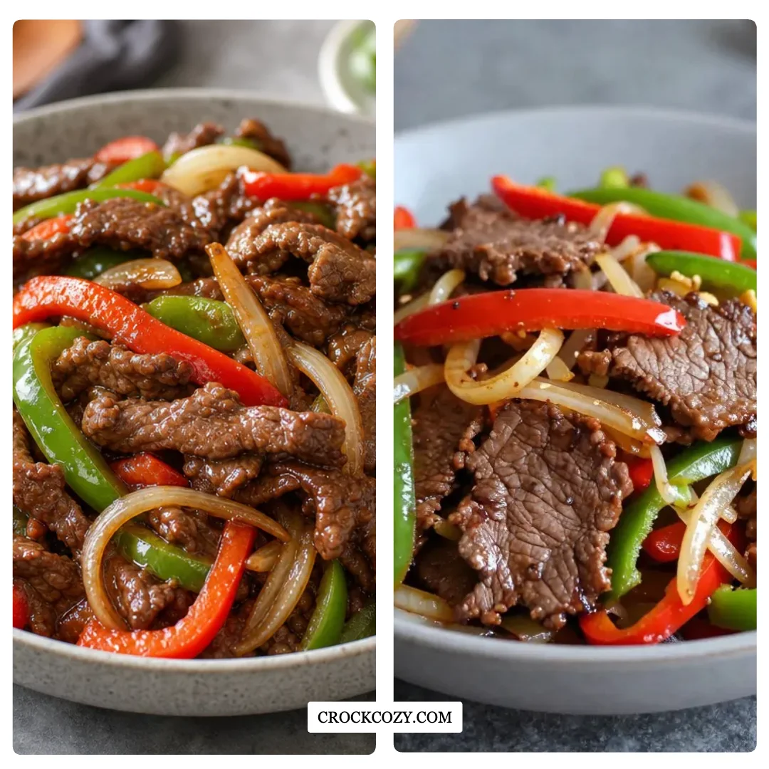 Crockpot Pepper Steak Italian Indulgence