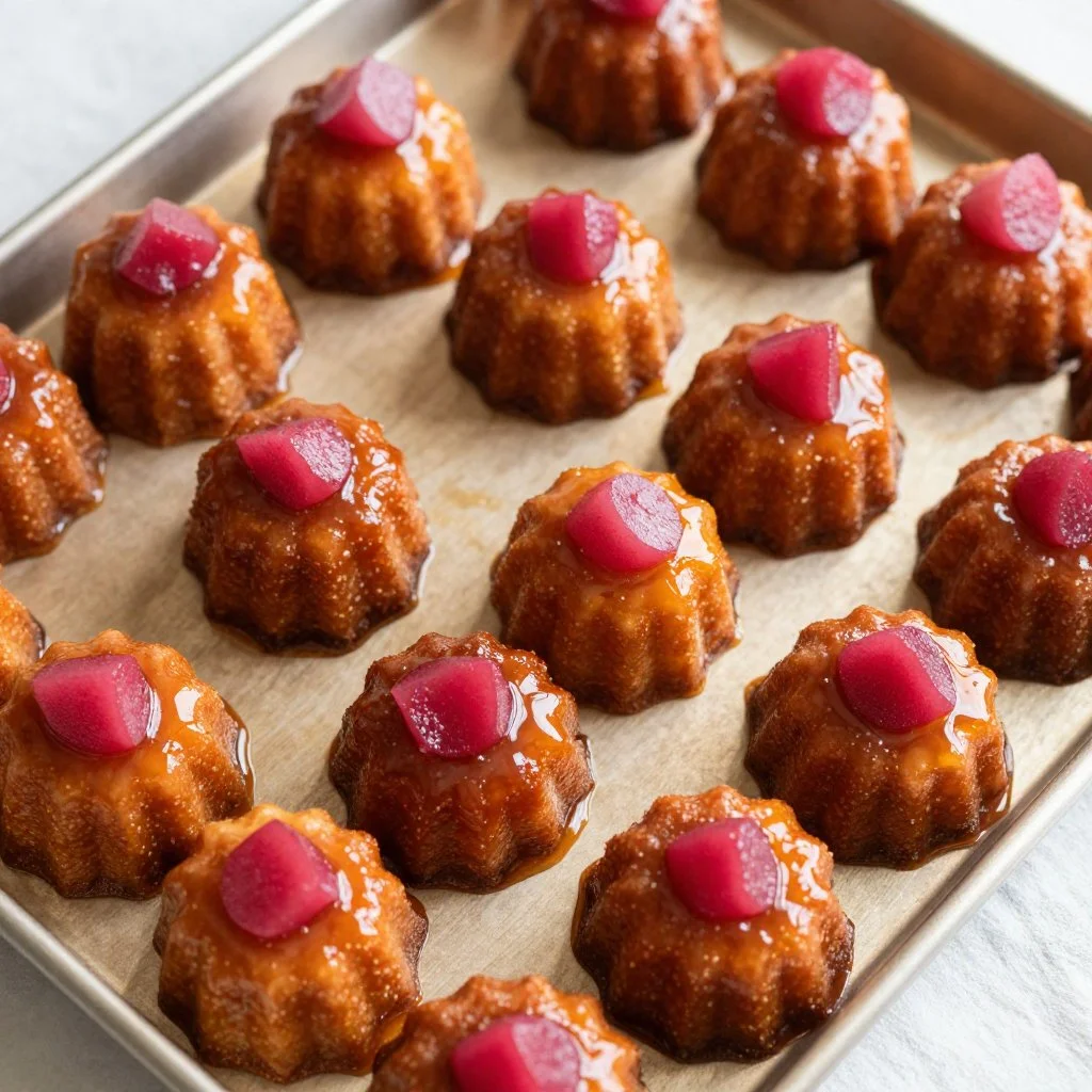 Irresistible Upside Down Rhubarb Muffins