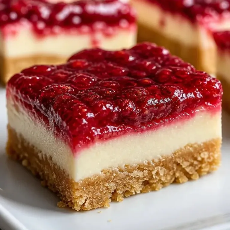 Delicious no bake rhubarb cheesecake squares, perfect for dessert lovers