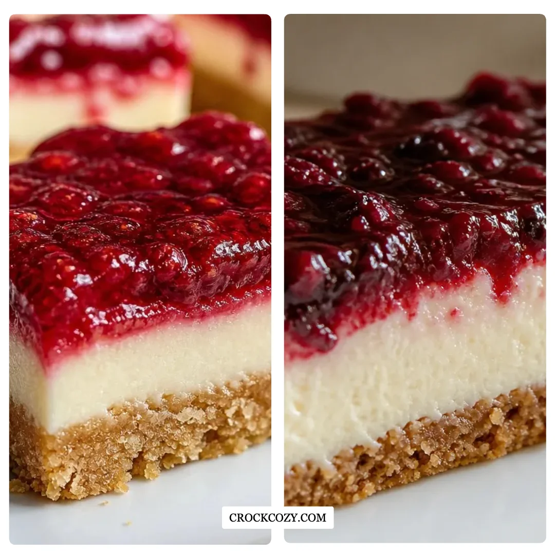 No Bake Rhubarb Cheesecake Squares