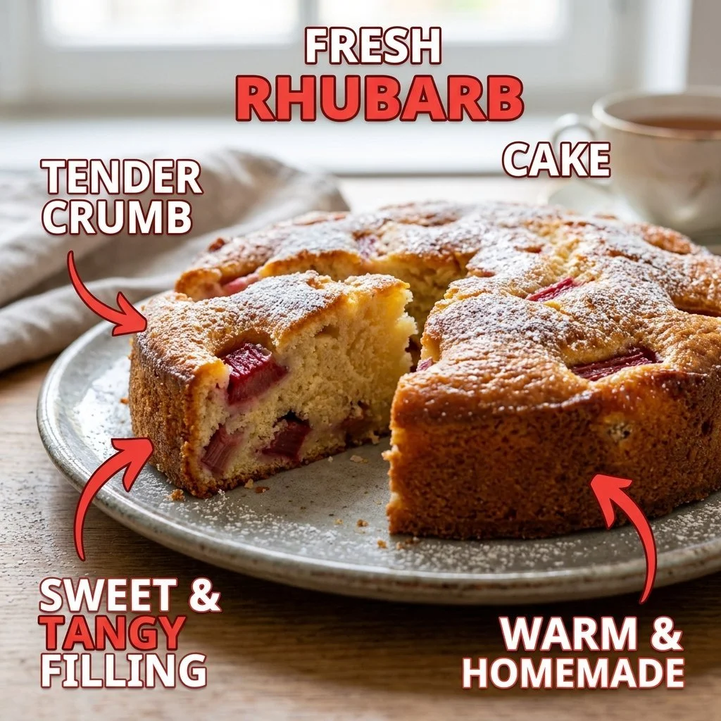 Norwegian Rhubarb Cake – Tender Crust Recipe
