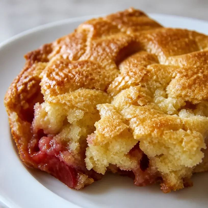 Old Fashioned Rhubarb Pudding Cake