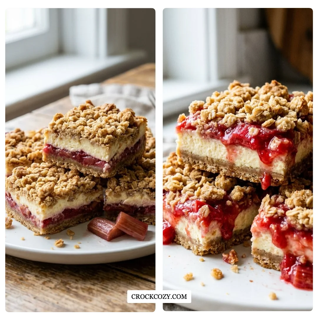 Rhubarb Cheesecake Bars Dolce Vita