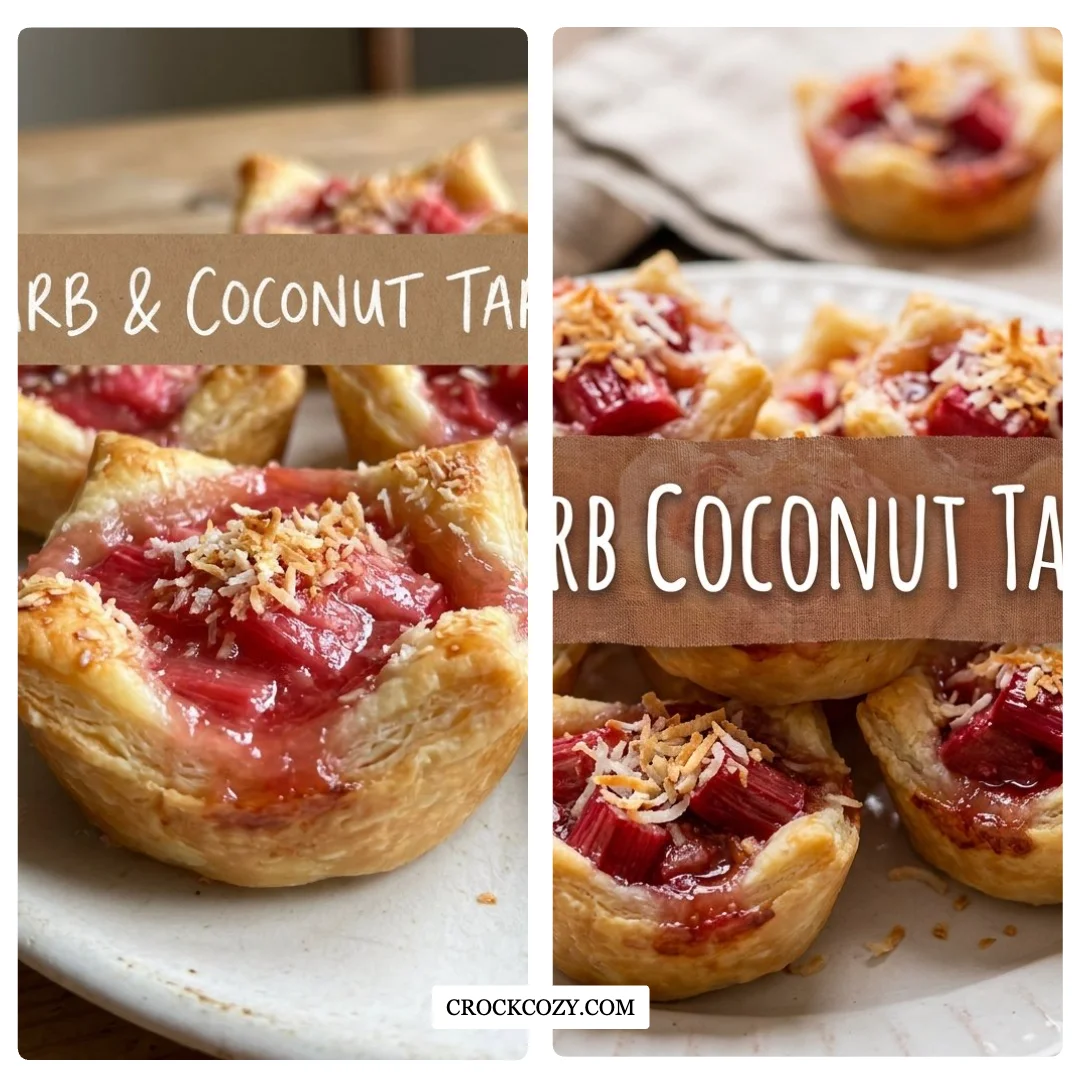 Rhubarb Coconut Macaroon Tarts Dolce