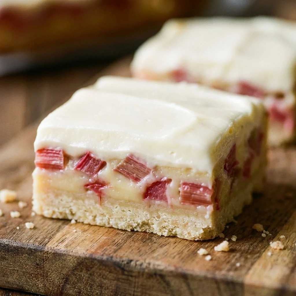 Rhubarb Custard Bars