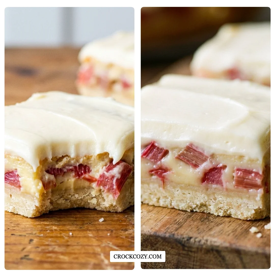 Rhubarb Custard Bars Dolce