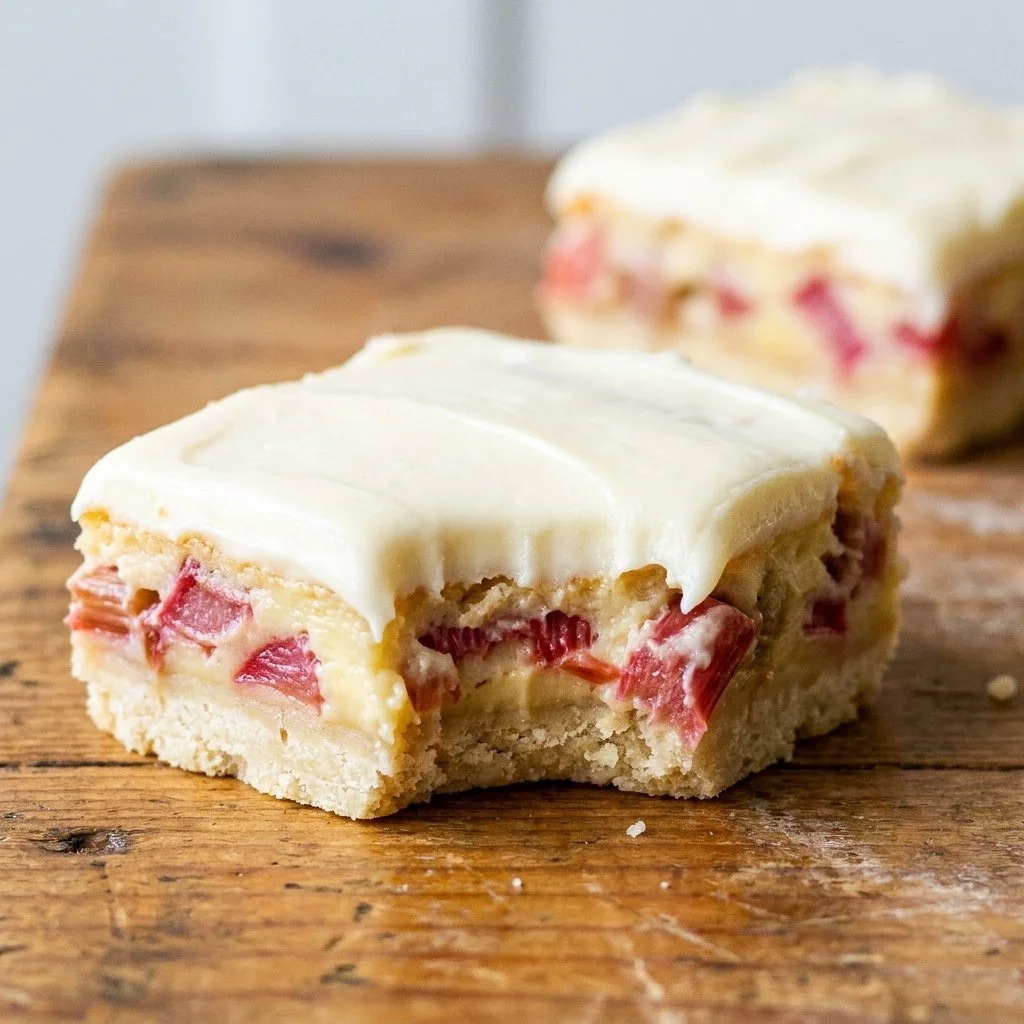 Rhubarb Custard Bars