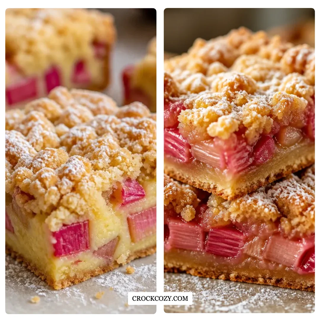 Rhubarb Custard Bars Italian Splendor