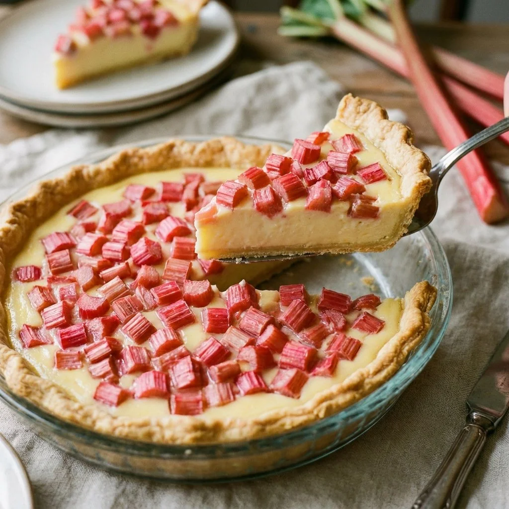Rhubarb Custard Pie