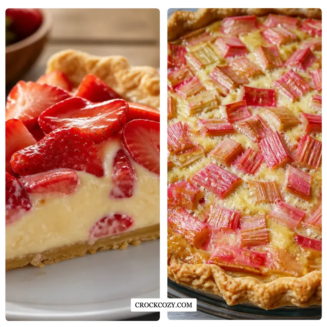 Rhubarb Custard Pie, Elegant Indulgence