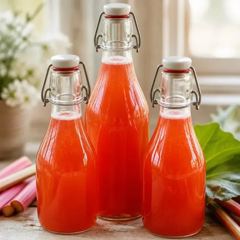 Cozy Crockpot Recipes 2 Homemade Rhubarb Honey Soda with Lacto-Fermentation process