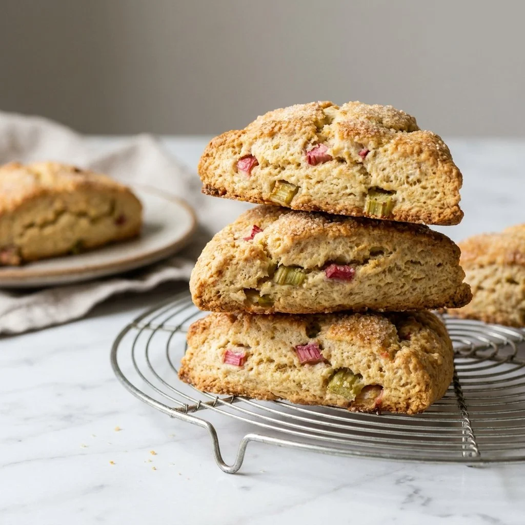 Rhubarb Scones