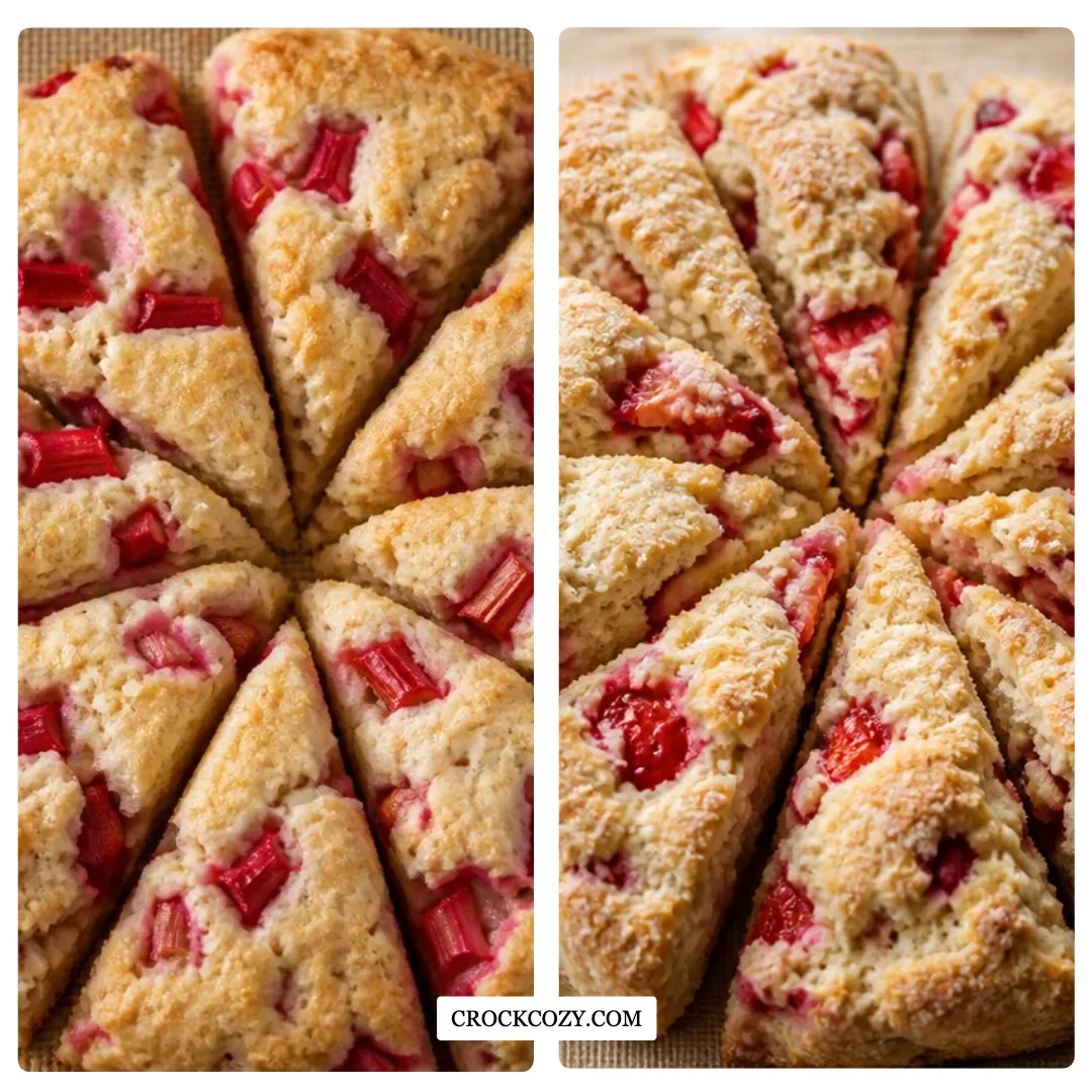 Rhubarb Vanilla Bean Scones Dolce