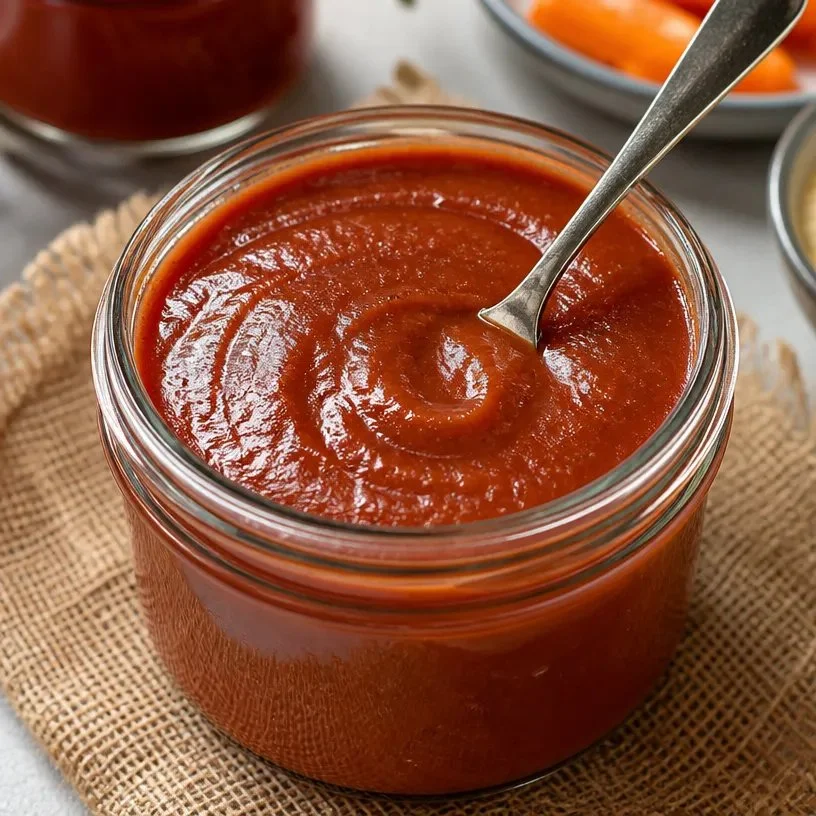 Roasted Rhubarb Barbecue Sauce